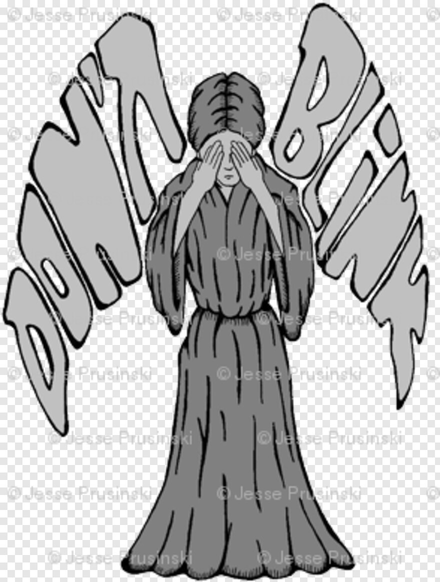 Weeping Angel By Skree - Cartoon Weeping Angel - HD Wallpaper 
