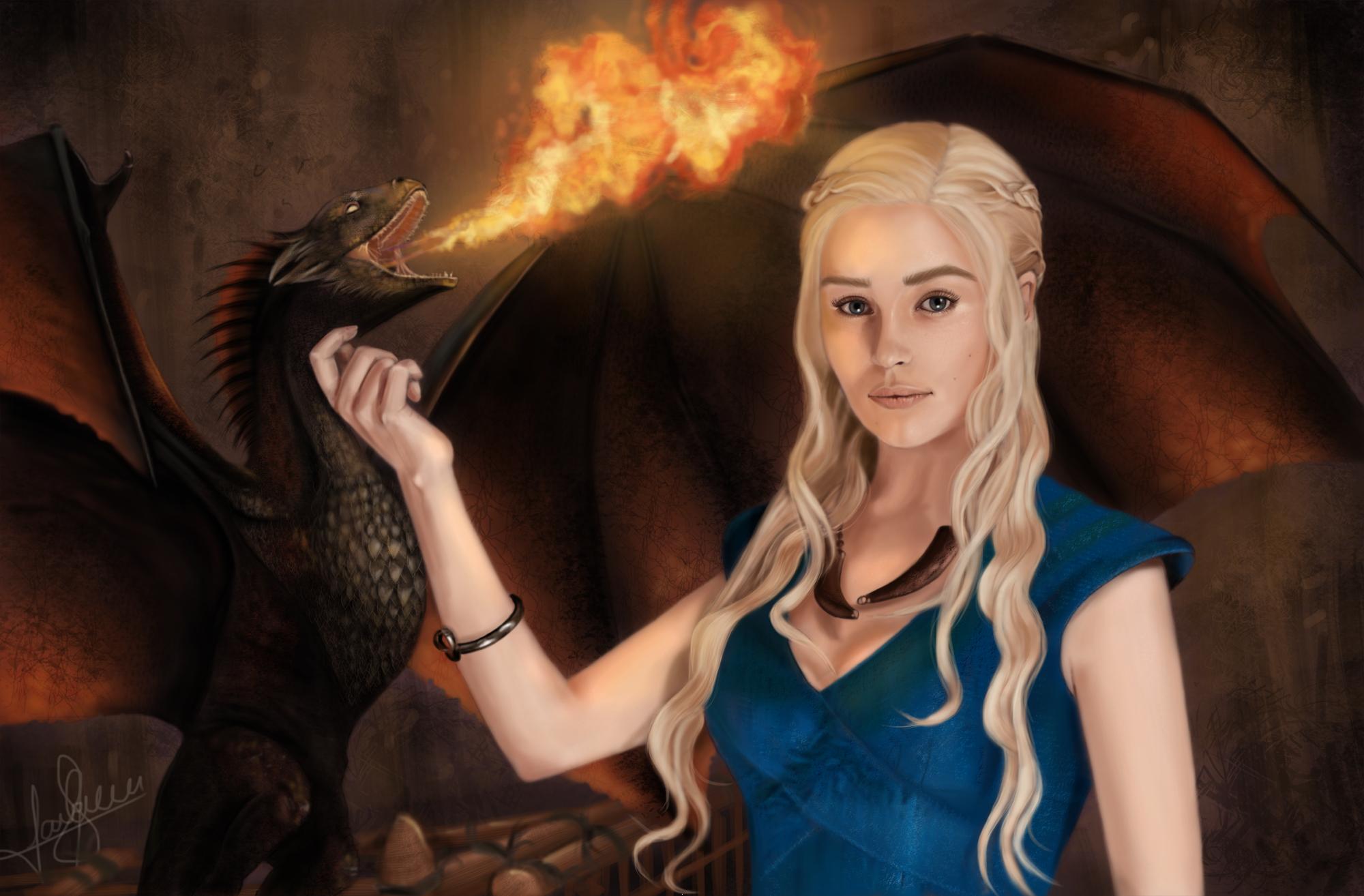 Khaleesi Mother Of Dragon - HD Wallpaper 