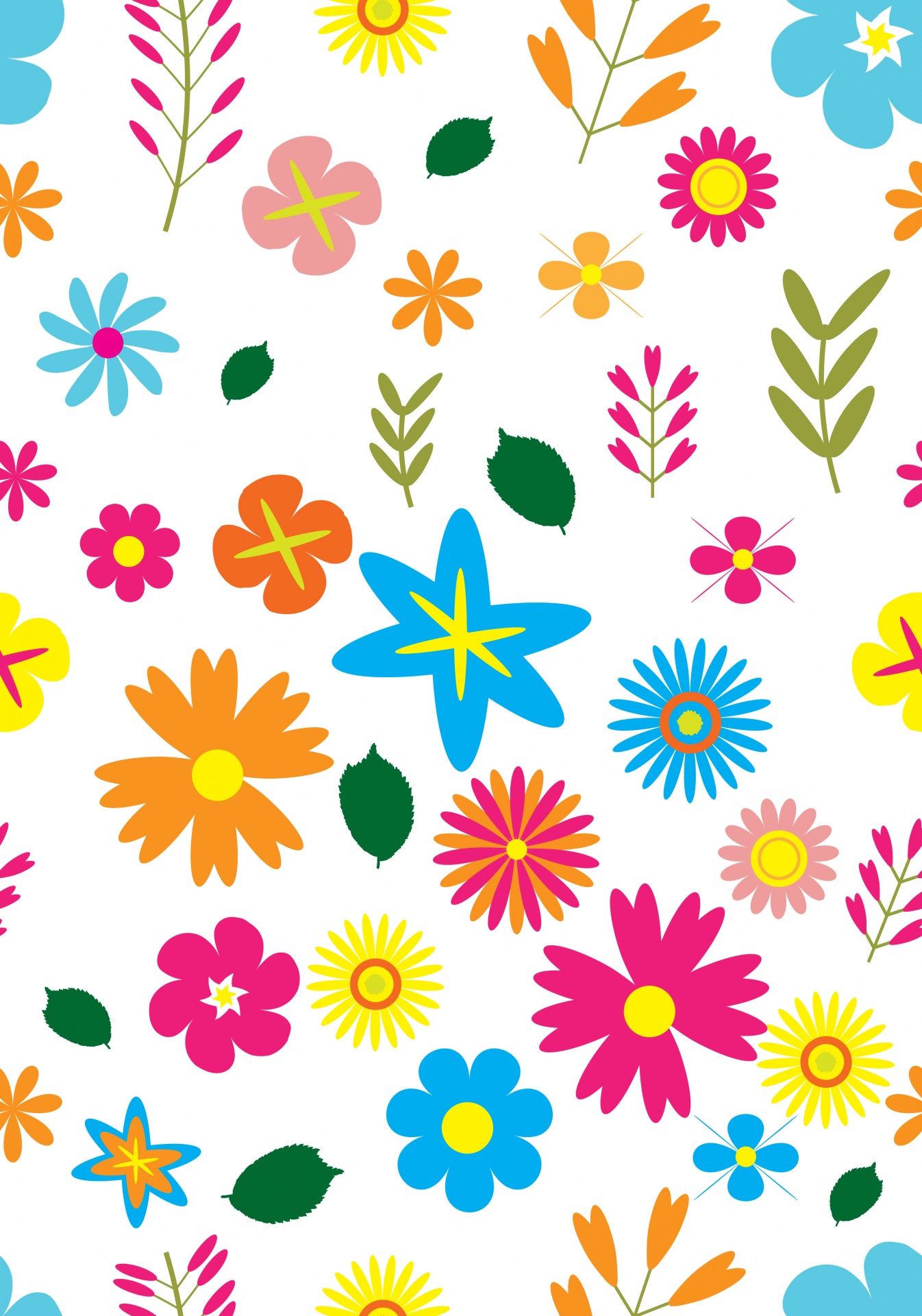 Floral Flowers Flower Free Photo - Background Wallpaper Design Flower Colorful - HD Wallpaper 