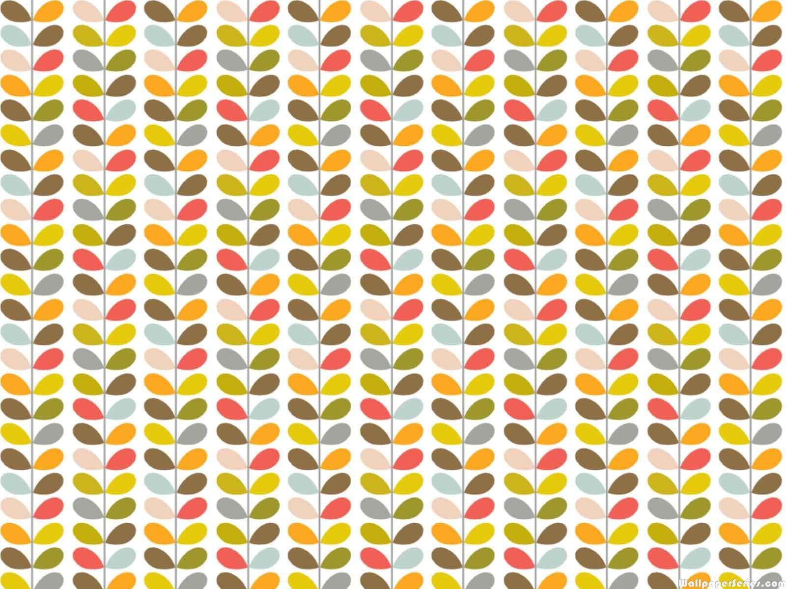 Hd Cute Colorful Pattern Wallpaper - Stem Pattern Orla Kiely - HD Wallpaper 