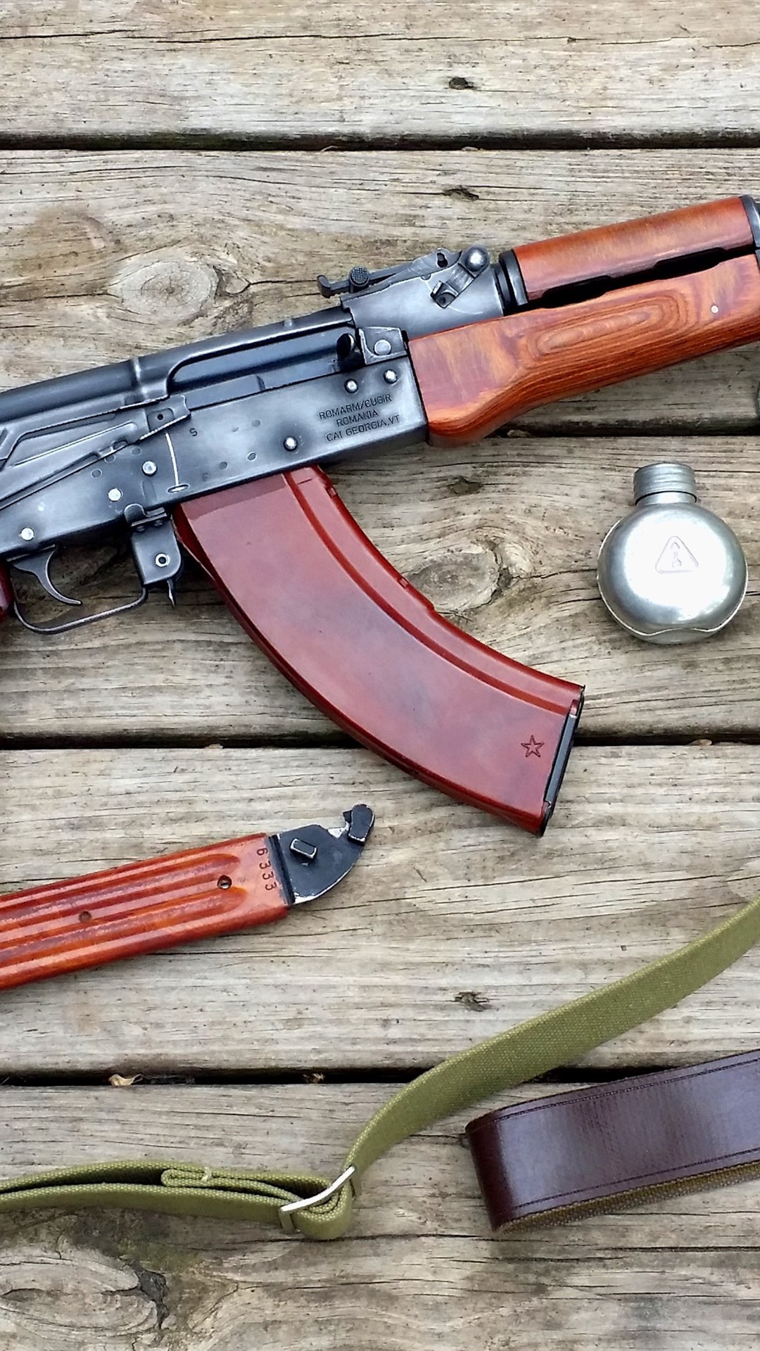 Iphone Wallpaper Ak 47 Gun Bag Knife Weapon Weapon 1080x1920 Wallpaper Teahub Io