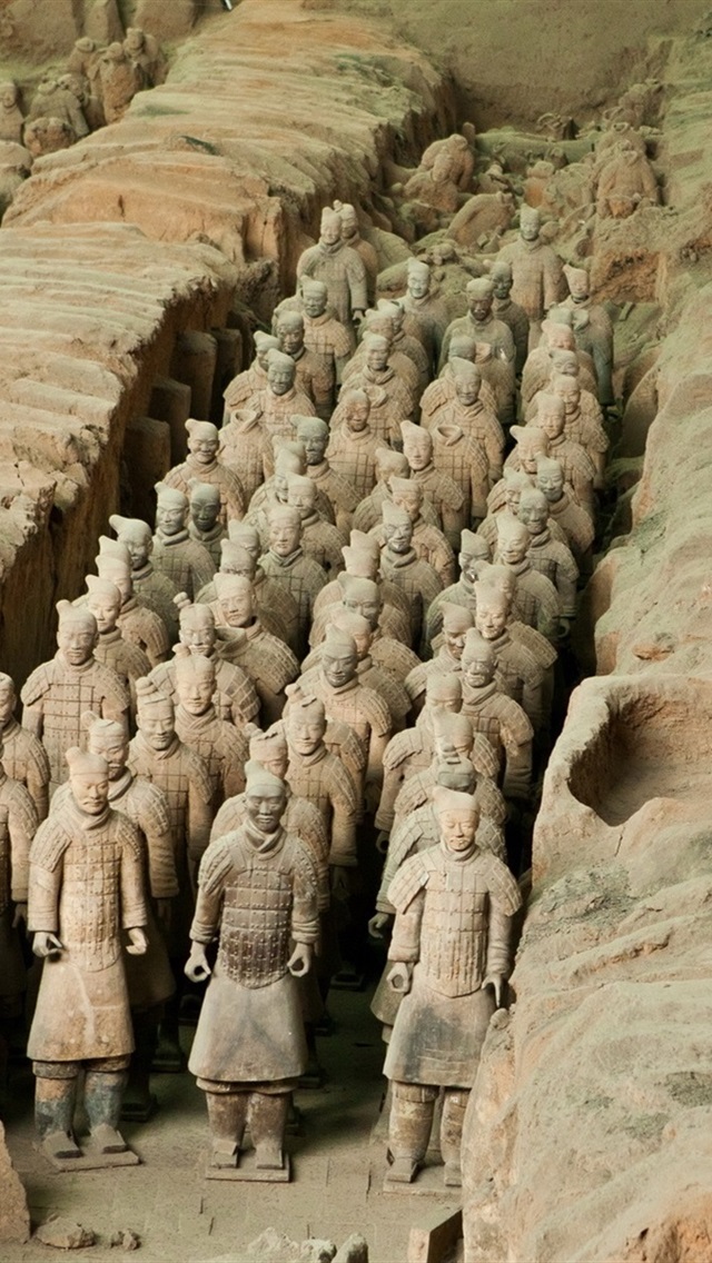 Iphone Wallpaper The Terracotta Army, China Cultural - Terracotta Army Museum - HD Wallpaper 