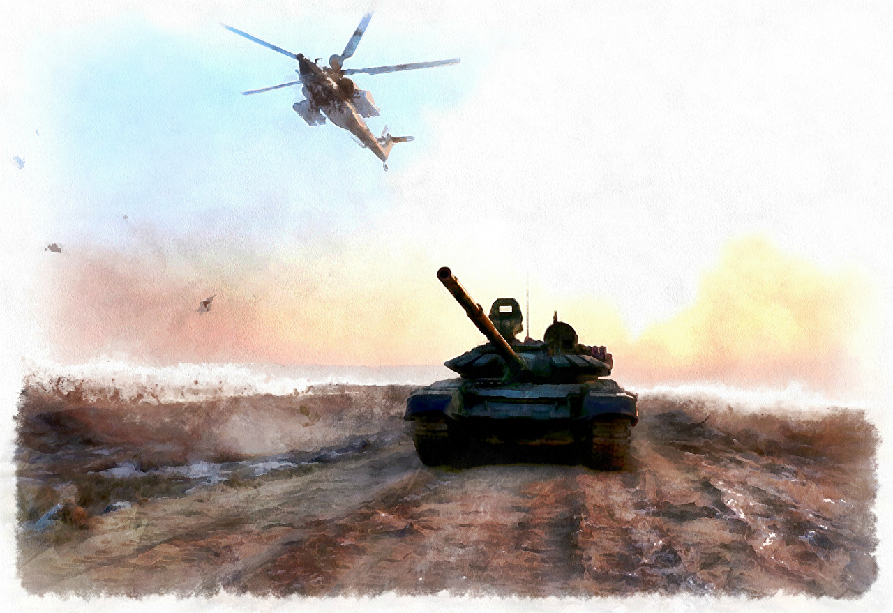 Tanks And Helicopters - HD Wallpaper 