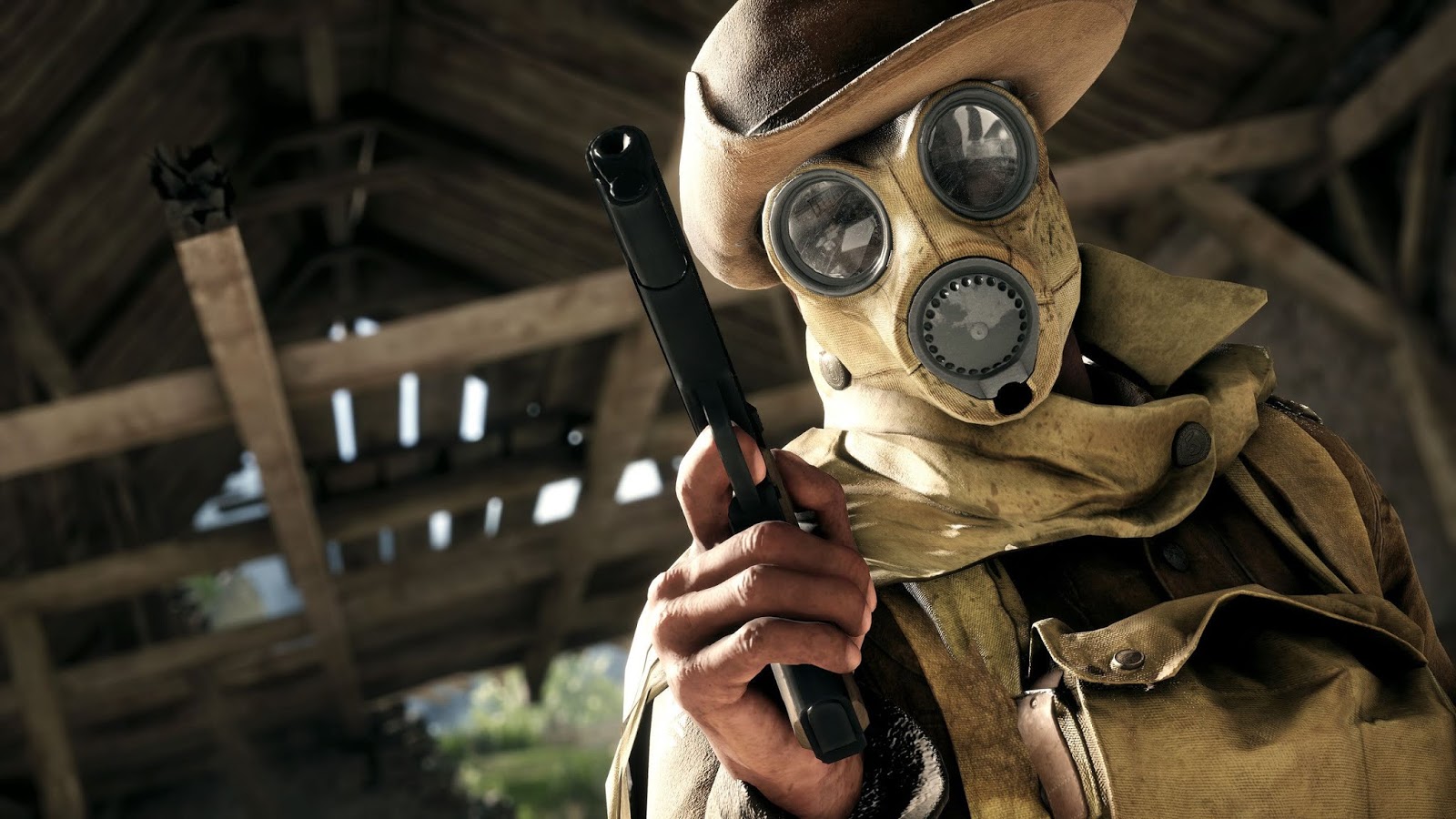 Battlefield 1 Gas Mask - HD Wallpaper 