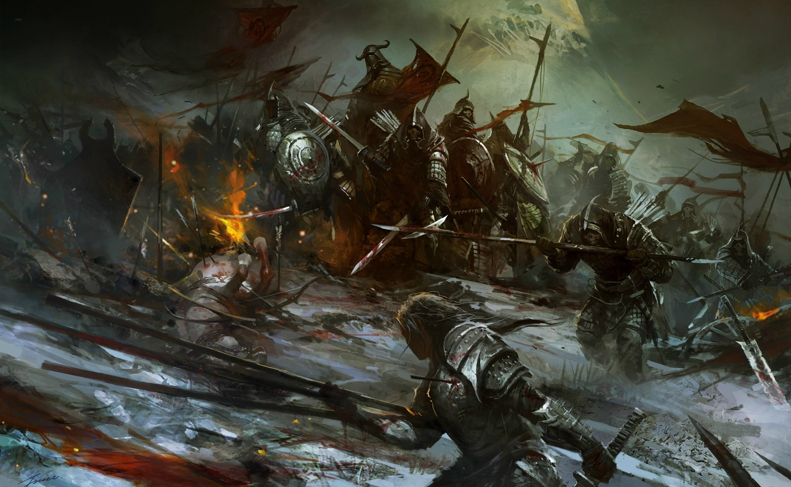 Medieval Battle Wallpaper Mobile For Free Wallpaper - Medieval Battle Concept Art - HD Wallpaper 