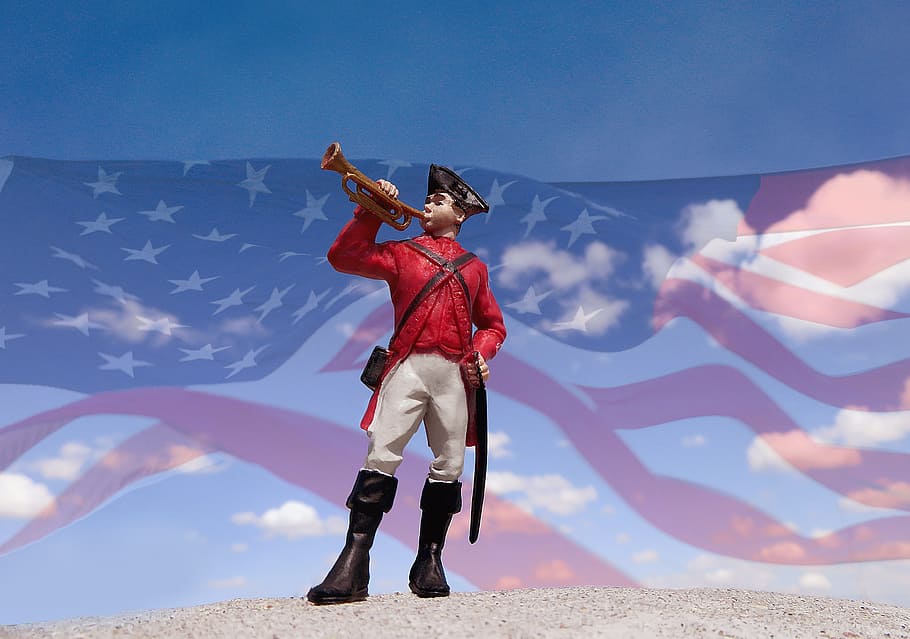 Bugle, Soldier, American, Trumpet, Military, Horn, - HD Wallpaper 
