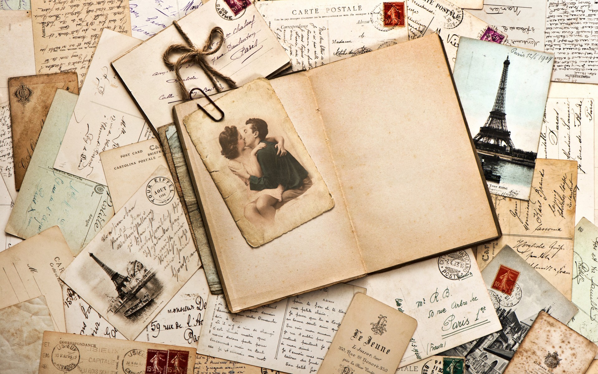 Resize & Crop It In Available Screen Resolutions - Vintage Love Letter - HD Wallpaper 