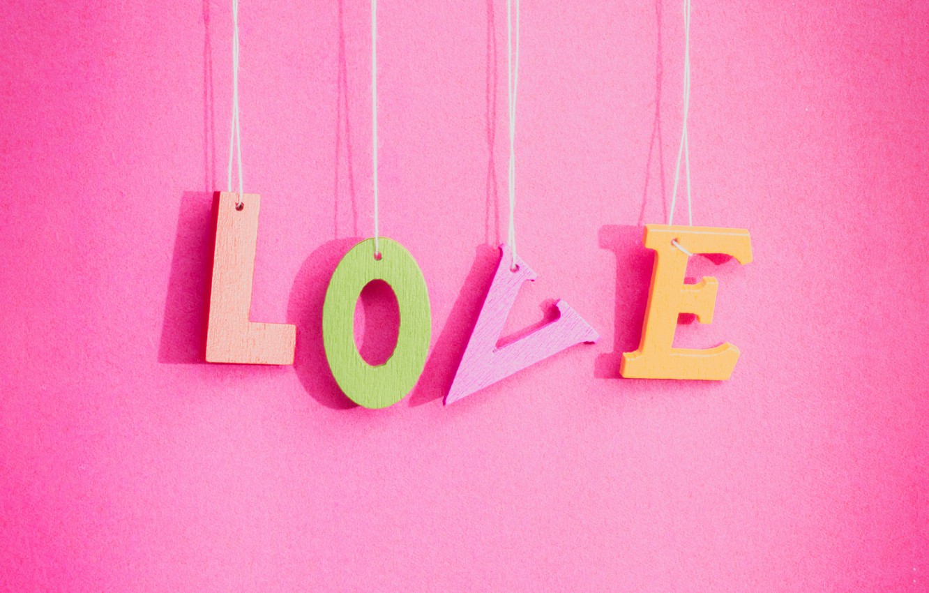 Photo Wallpaper Love, Background, Pink, Love, Pink, - Love Pink - HD Wallpaper 