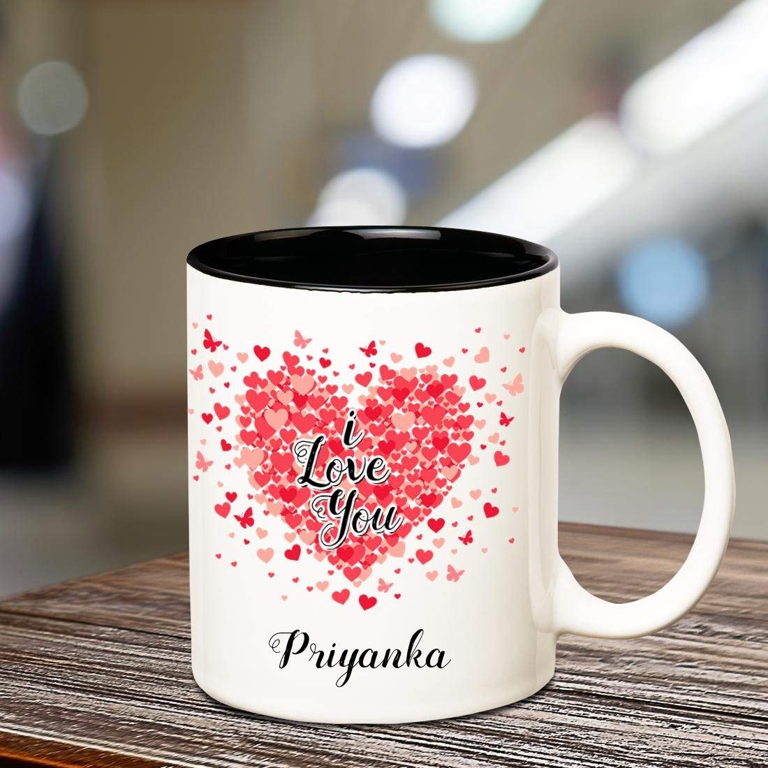 Huppme I Love You Priyanka Romantic Coffee Name Mug, - Mug - HD Wallpaper 