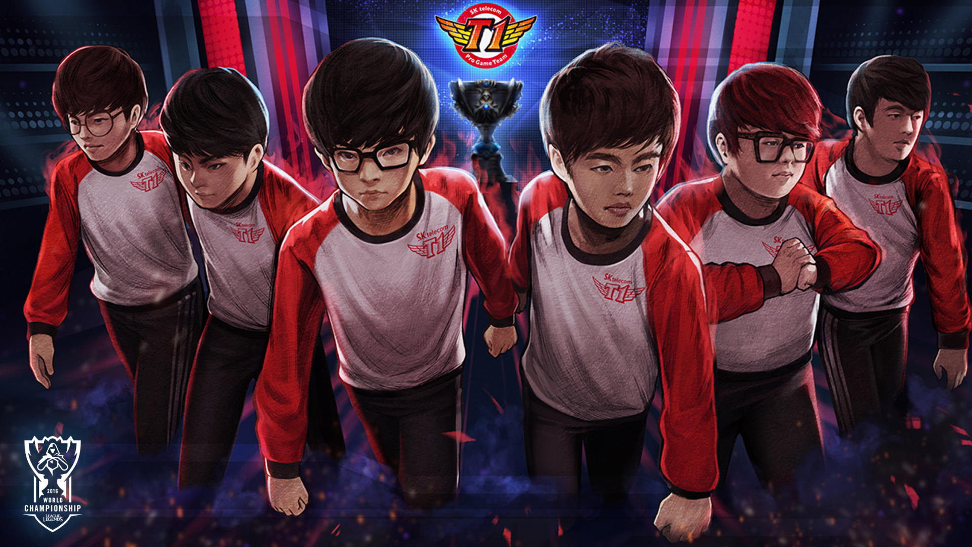 League Of Legends, Sk Telecom T1, Artwork, Team - Skt Wallpaper Hd - HD Wallpaper 
