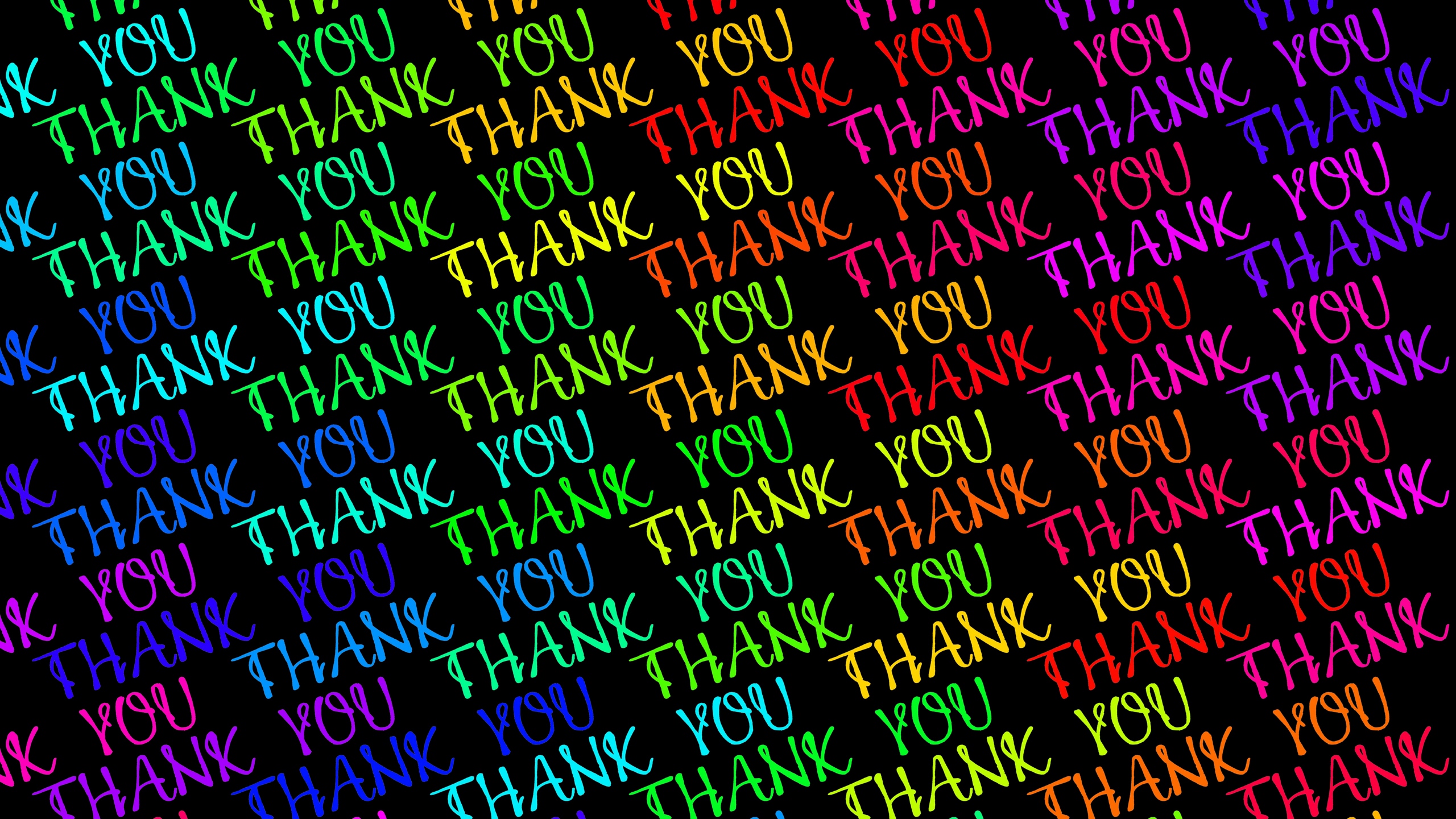 Wallpaper Inscription, Thanks, Text, Colorful - Thanks Ultra Hd - HD Wallpaper 