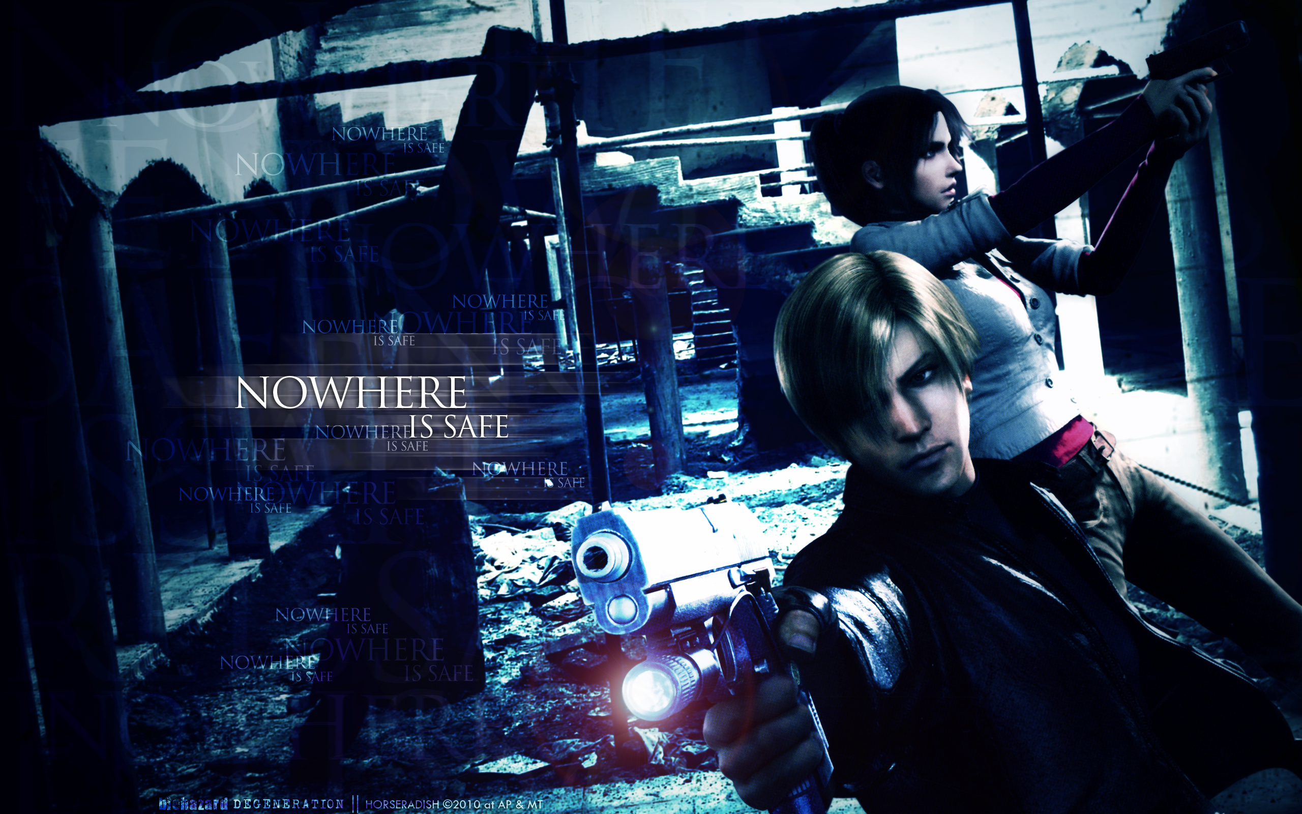 Leon And Claire Wallpaper - Resident Evil Revelations Fond - HD Wallpaper 