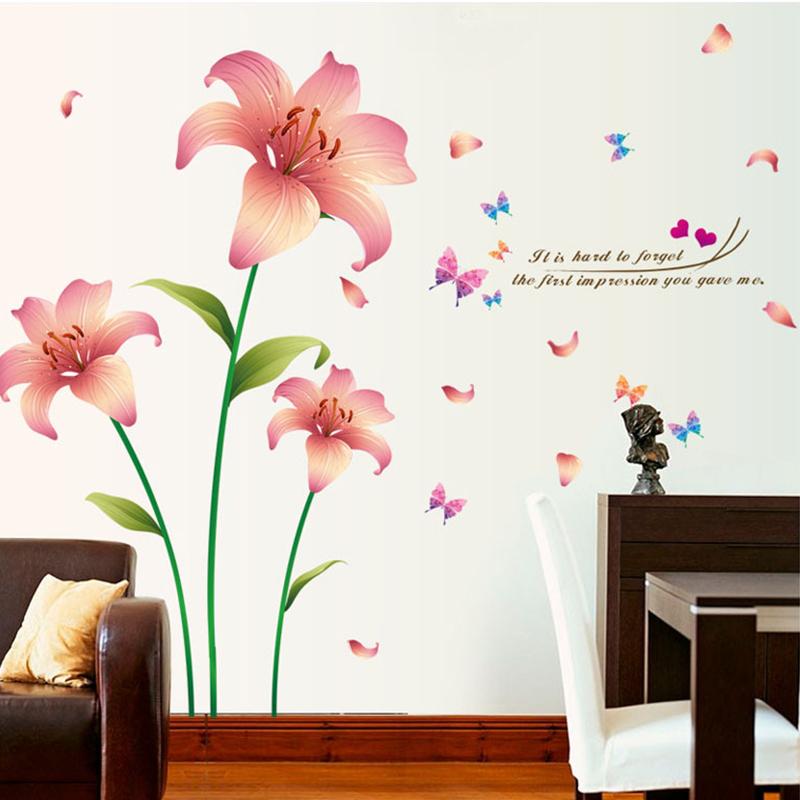 Flores Vinilos Para Pared - HD Wallpaper 