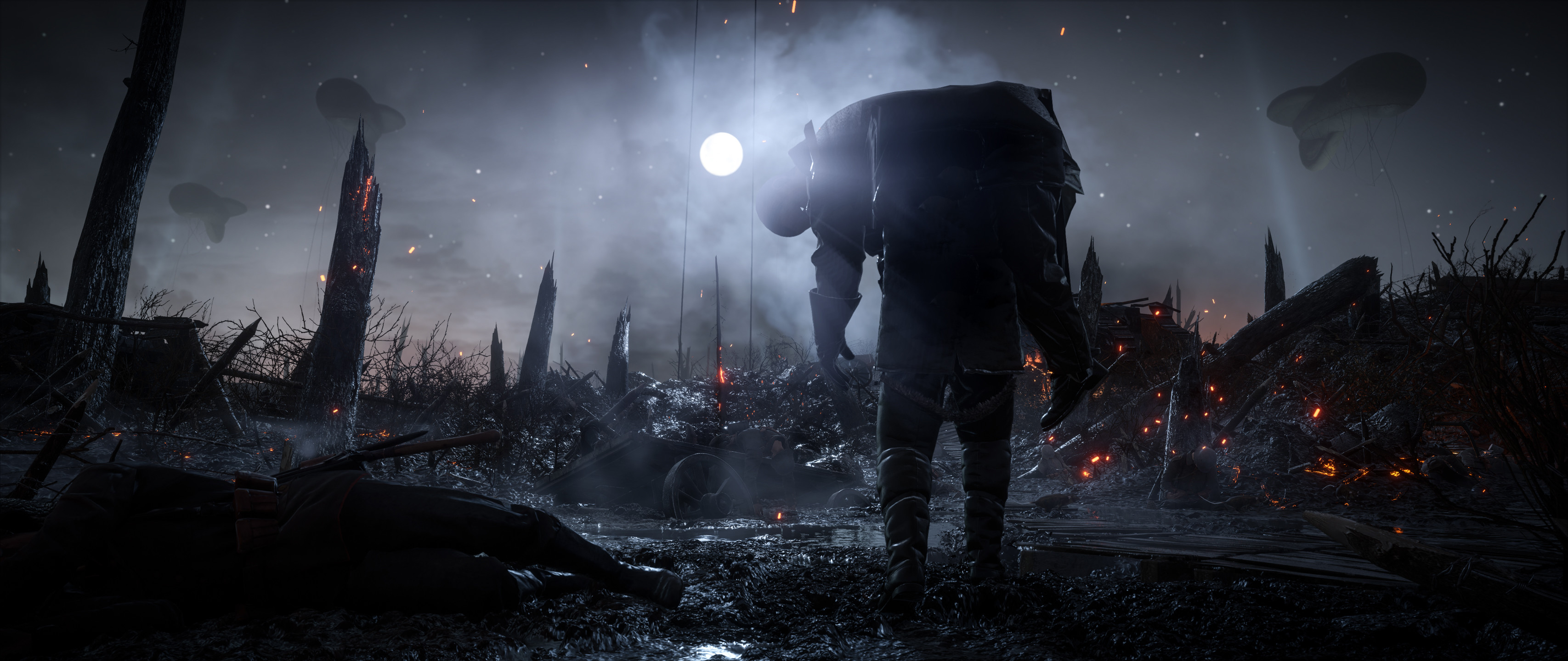 Battlefield 1 Explosion Soldier Â - Battlefield 1 Backgrounds - HD Wallpaper 