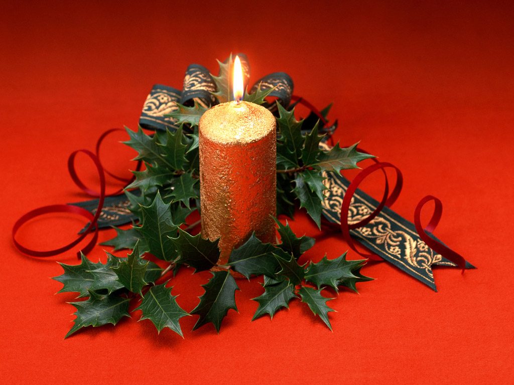 Christmas Candle Images - British Christmas Symbols - HD Wallpaper 