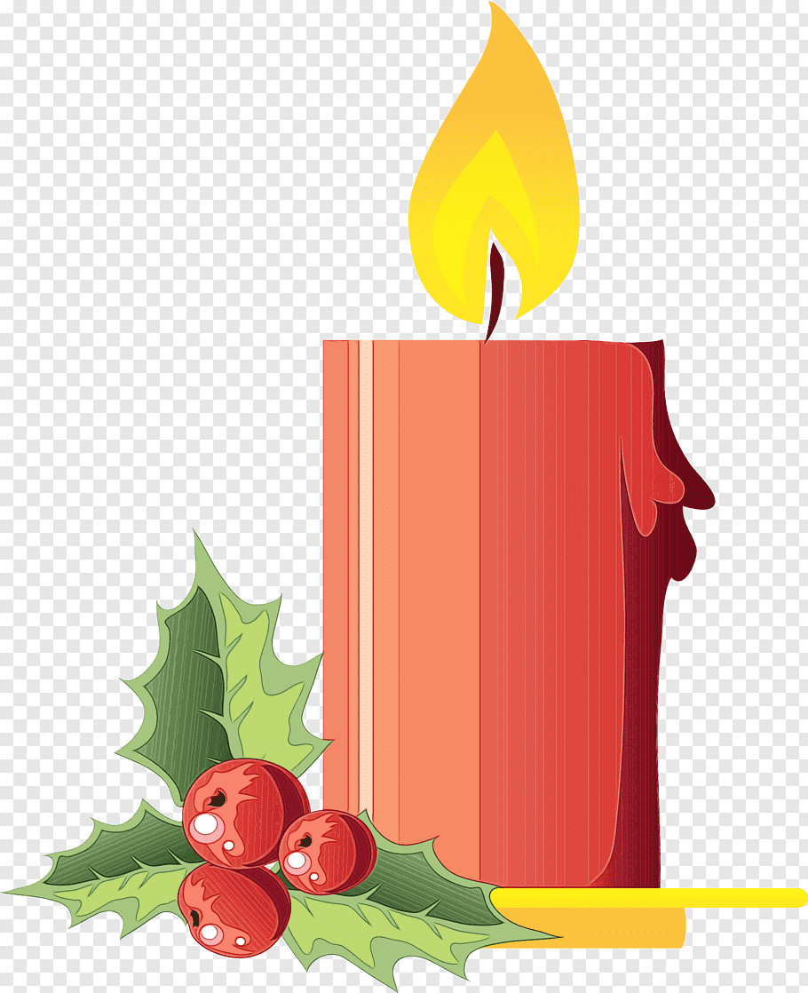 Christmas Tree Watercolor, Paint, Wet Ink, Candle, - Candle Craft Png - HD Wallpaper 