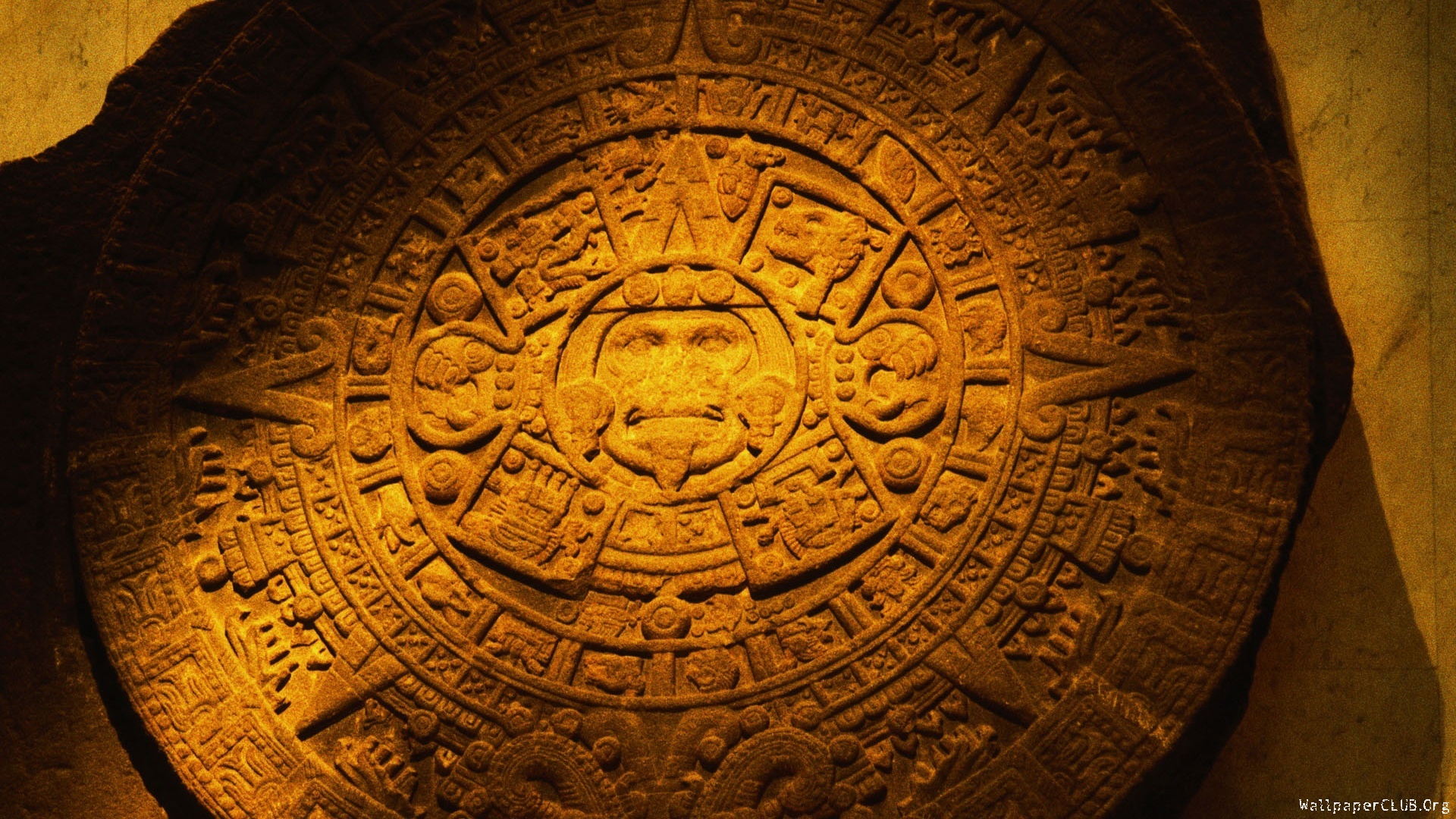 Aztec Calendar Background - HD Wallpaper 