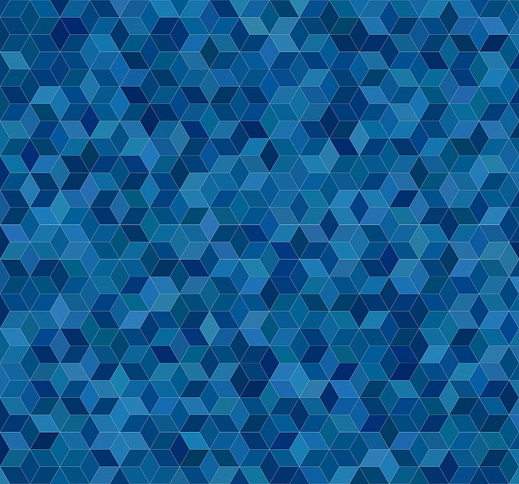 Pattern, Texture, Blue, Hexagon, Geometry, Hd Wallpaper - Hexagon Texture In Blue - HD Wallpaper 