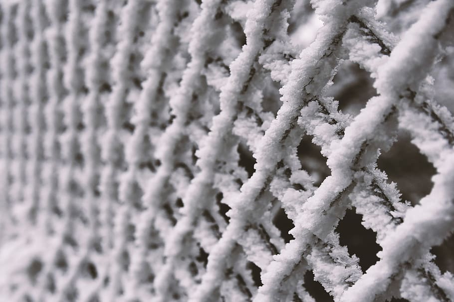 Background, Winter, Snow, Cold, Fence, Rime, White, - HD Wallpaper 