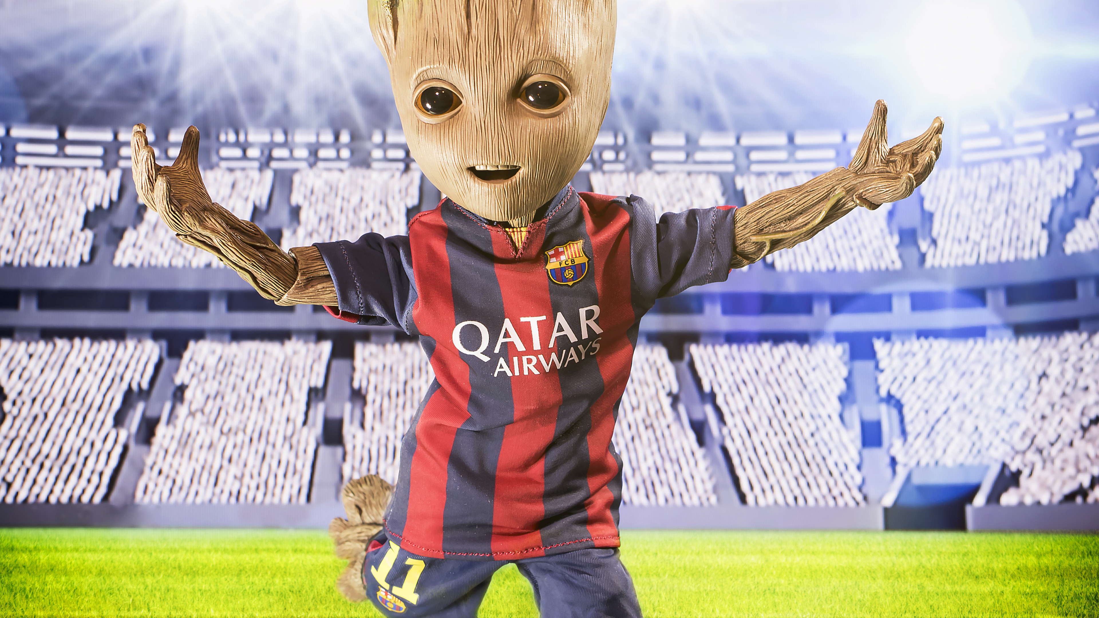 Barcelona New No 10 Baby Groot - Wallpaper - HD Wallpaper 