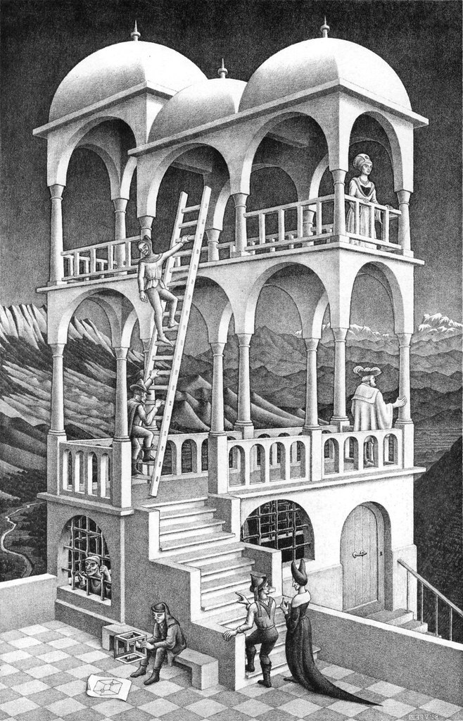 Maurits Cornelis Escher Belvedere - HD Wallpaper 