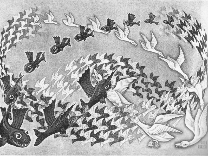 Mc Escher Order And Chaos - HD Wallpaper 