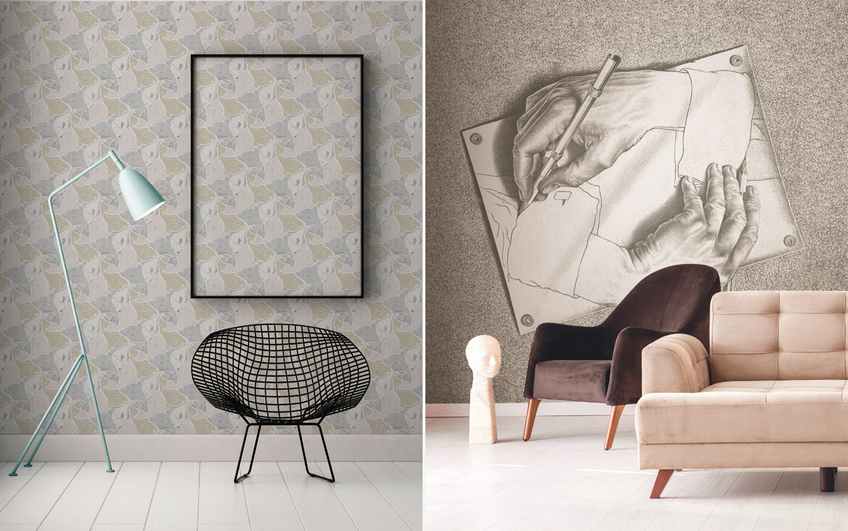 Water Mc Escher - HD Wallpaper 