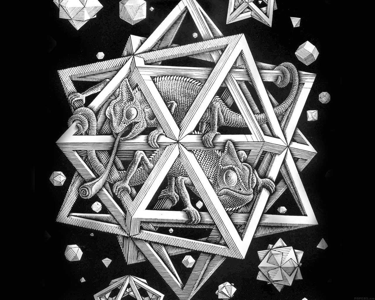 Escher Art 1280x1024 Wallpaper Teahub Io