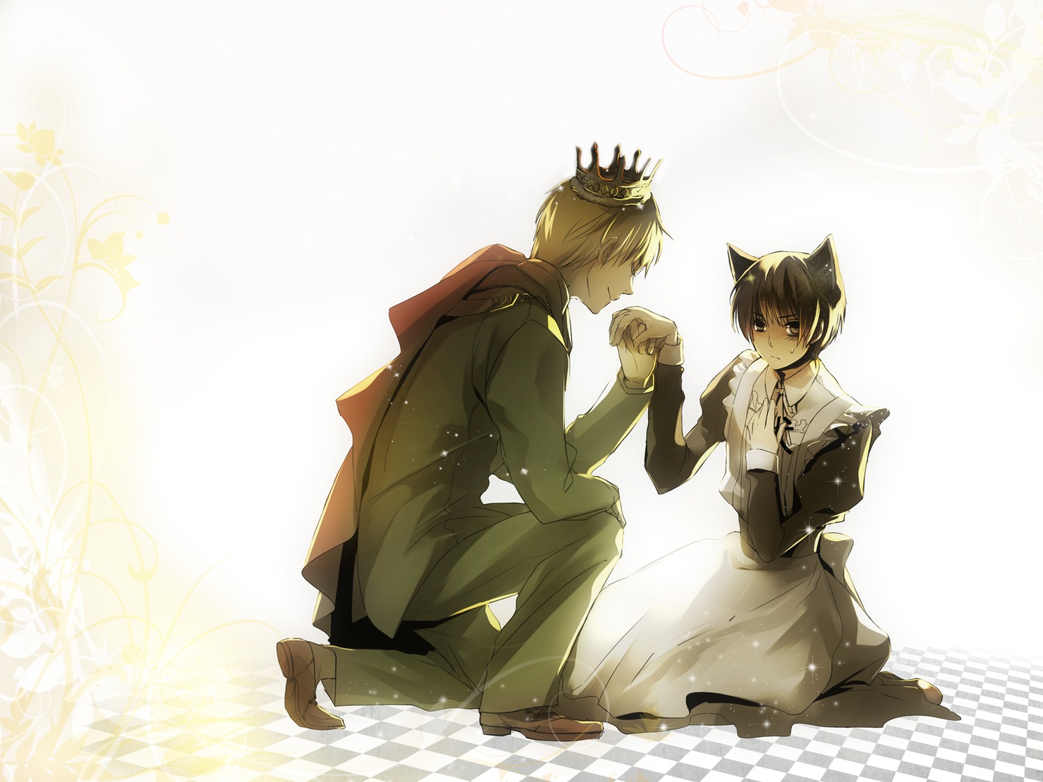 Hetalia Axis Powers Maid Male Mamecha Wallpaper - Illustration - HD Wallpaper 