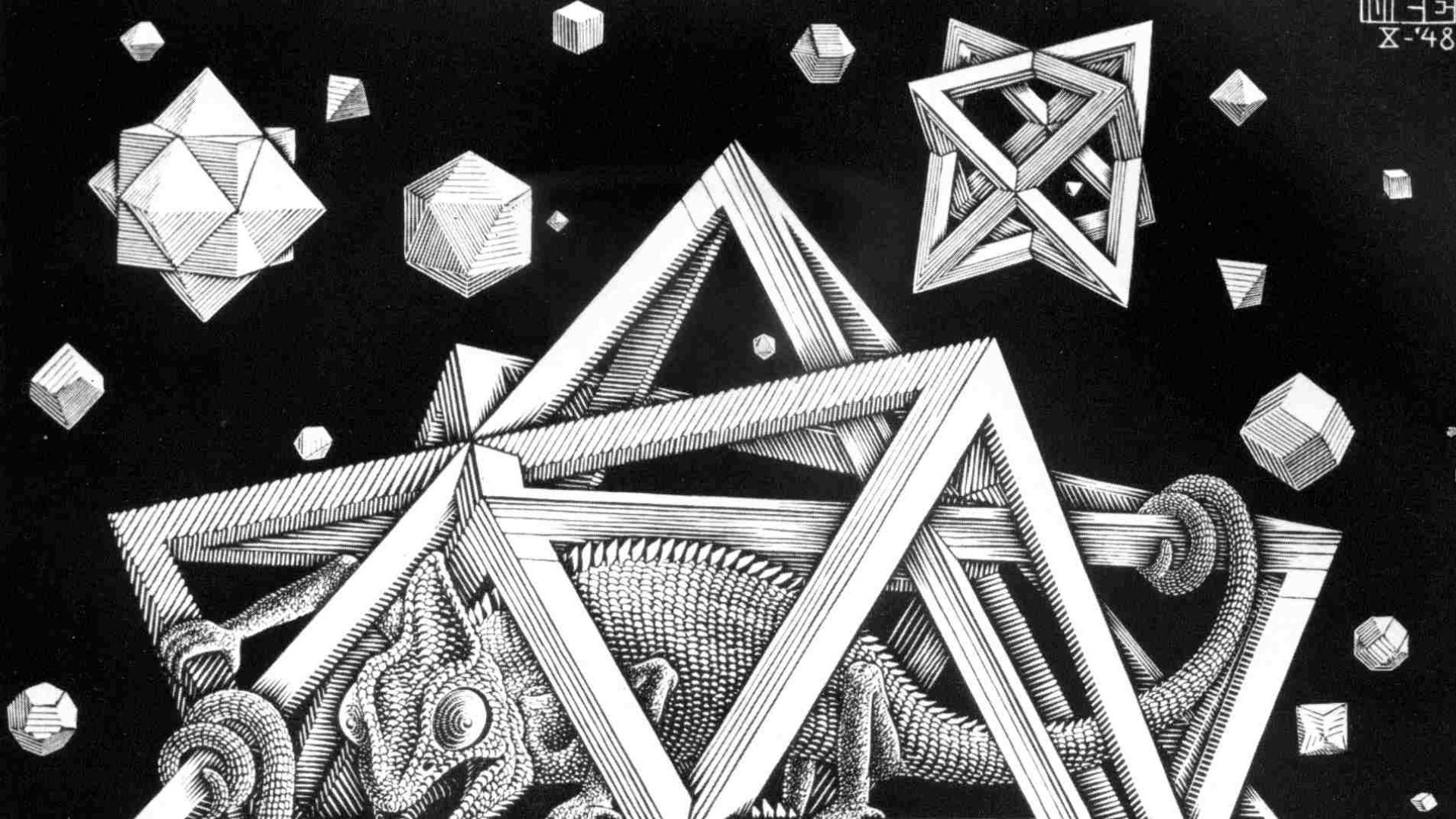Escher Wallpaper Downloads - Mc Escher - HD Wallpaper 