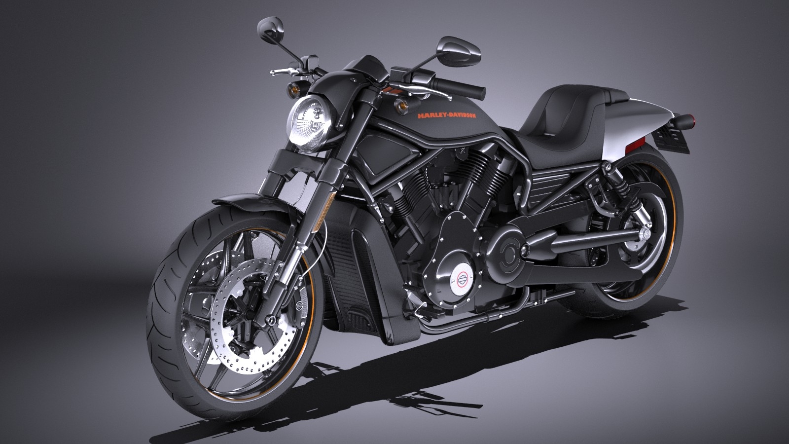 Harley Davidson Night Rod 3d Model - HD Wallpaper 