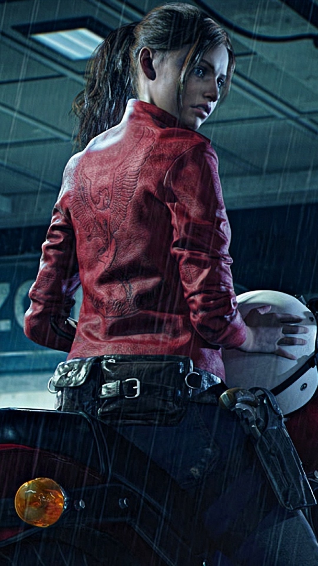 Claire Redfield, Resident Evil 2, Motorcycle, Harley-davidson - Resident Evil 2 Claire Jacket - HD Wallpaper 
