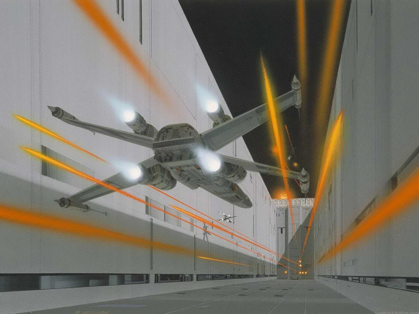 X Wing Star Wars Art - HD Wallpaper 