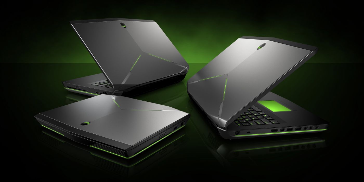 Green Gaming Laptop Alienware - HD Wallpaper 