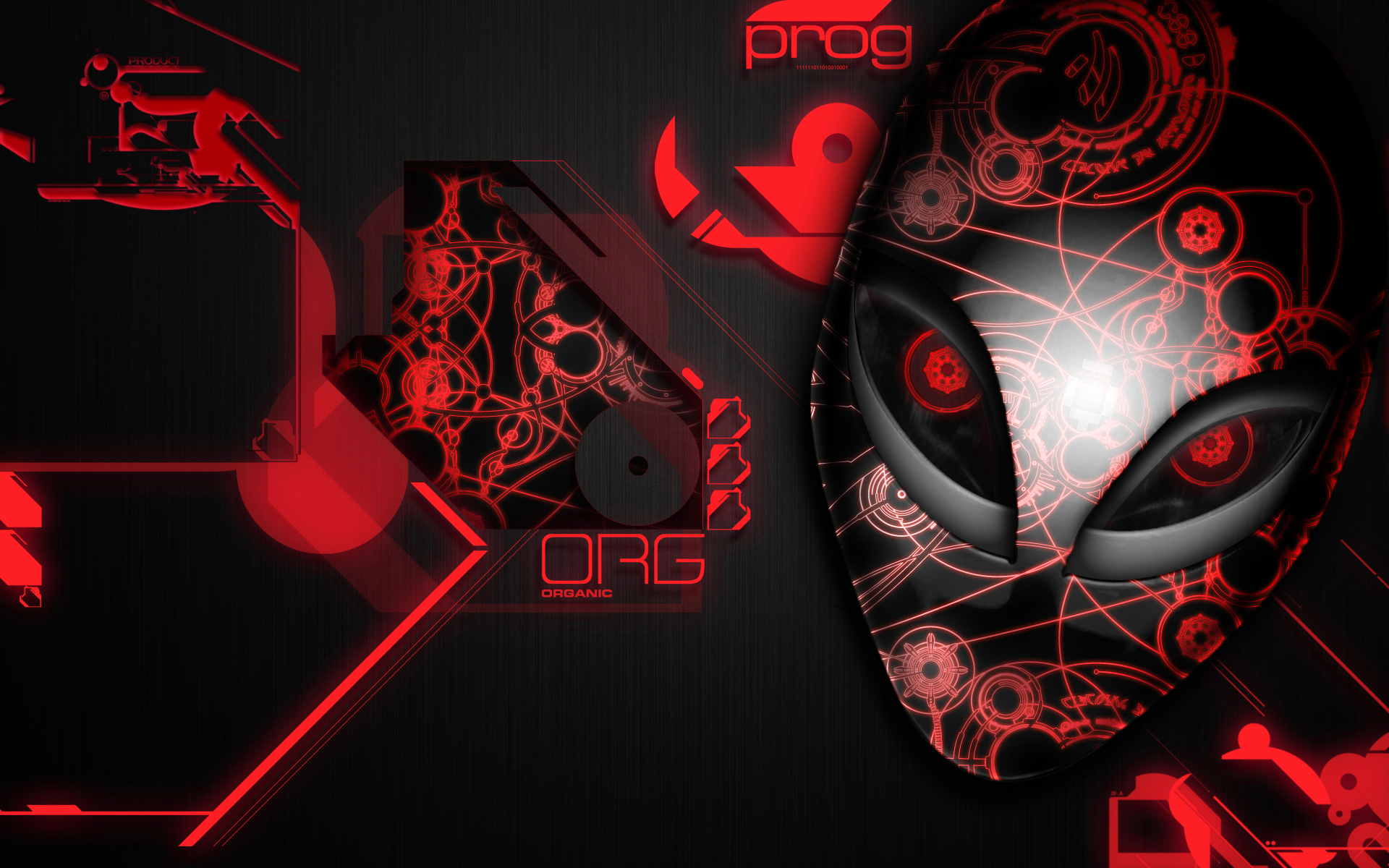 Red Alienware Wallpaper Hd - HD Wallpaper 