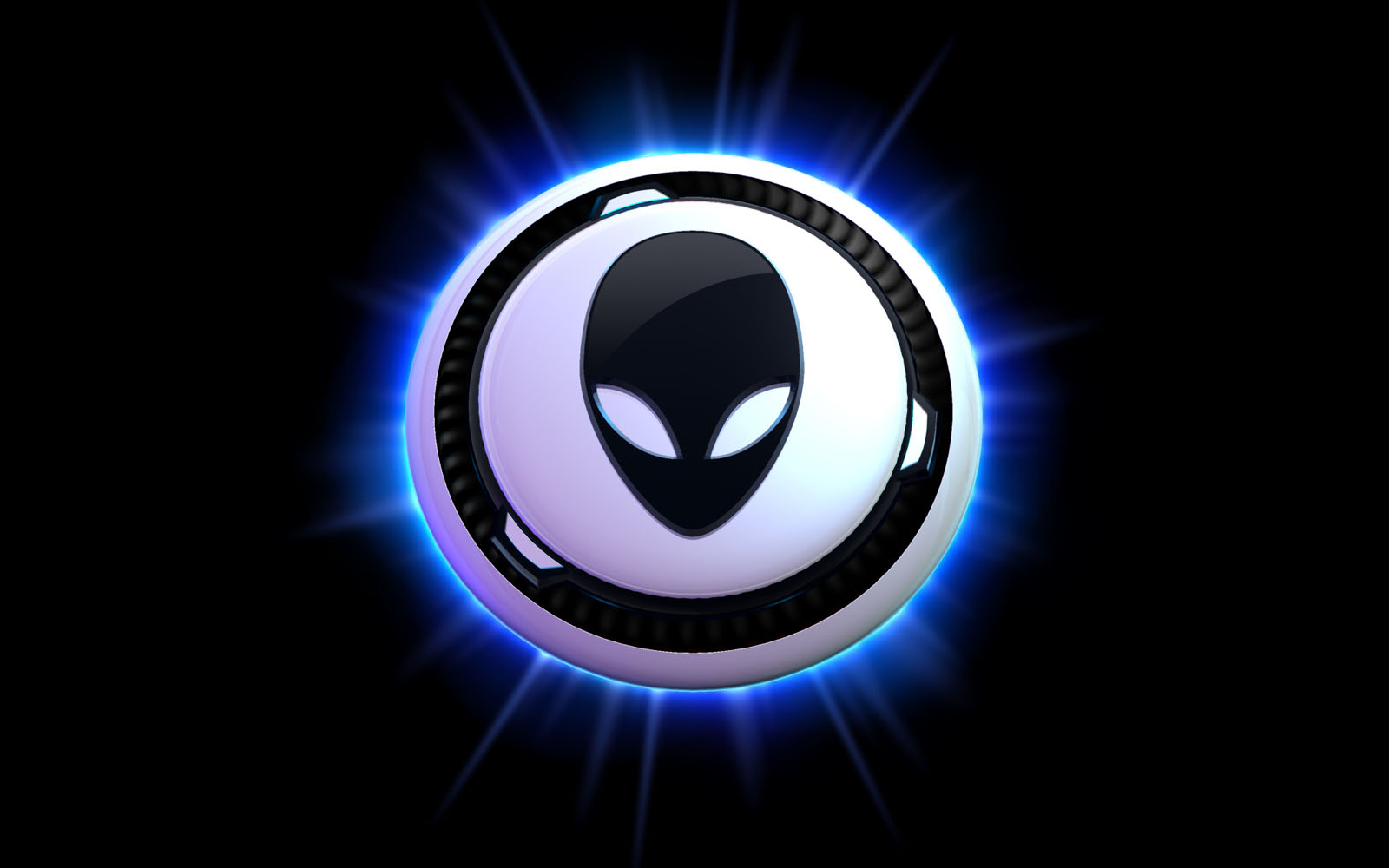 Blue And White Alienware - HD Wallpaper 