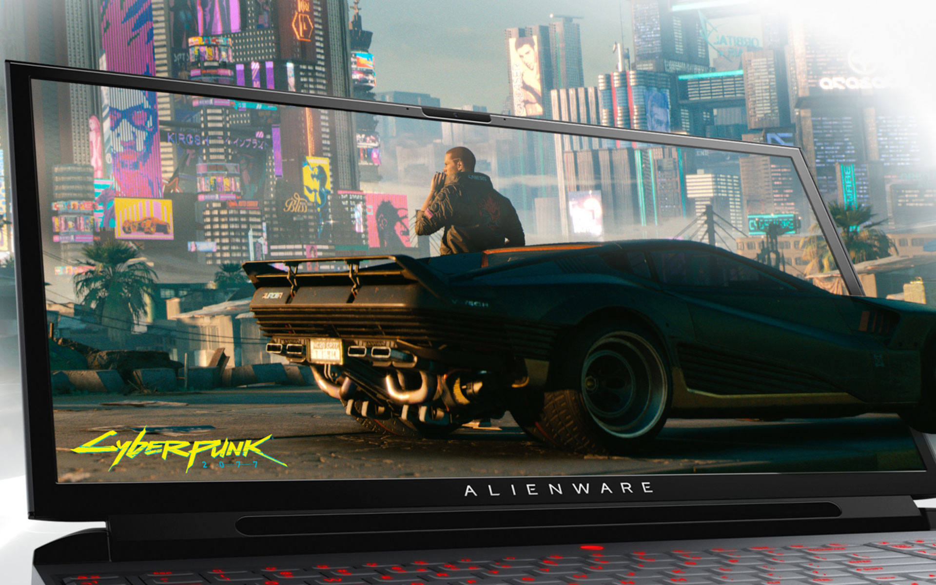 Cyberpink On Area 51m Dell At Ces 2019 
 Src Https - Cyberpunk 2077 Car - HD Wallpaper 
