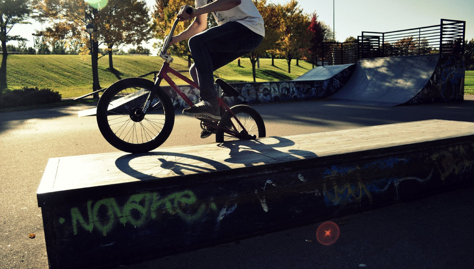 Guy, Bike, Sport, The Trick, Bmx, Skate Park Desktop - Bmx На Рабочий Стол - HD Wallpaper 