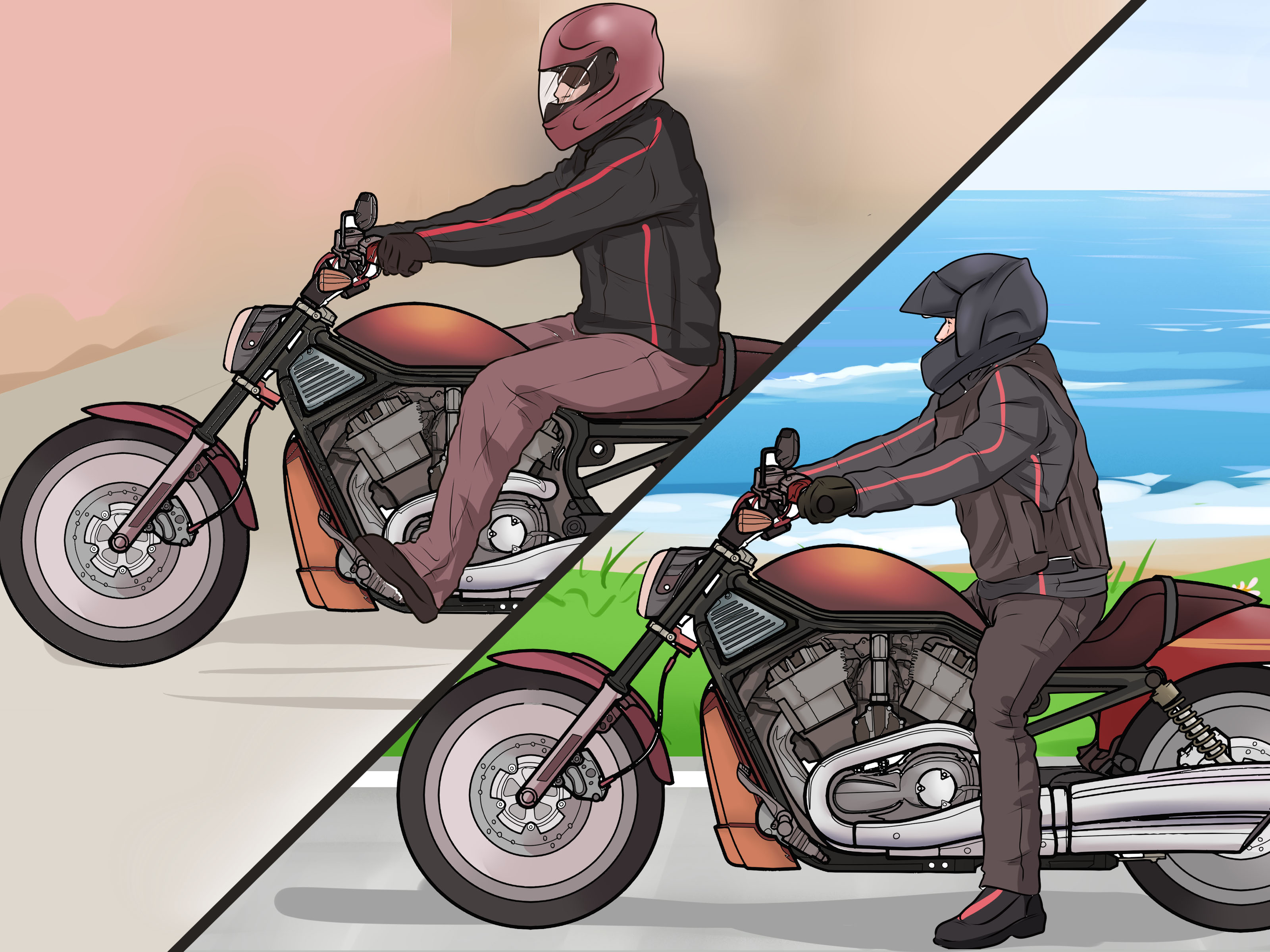 Ride A Motorcycle - HD Wallpaper 
