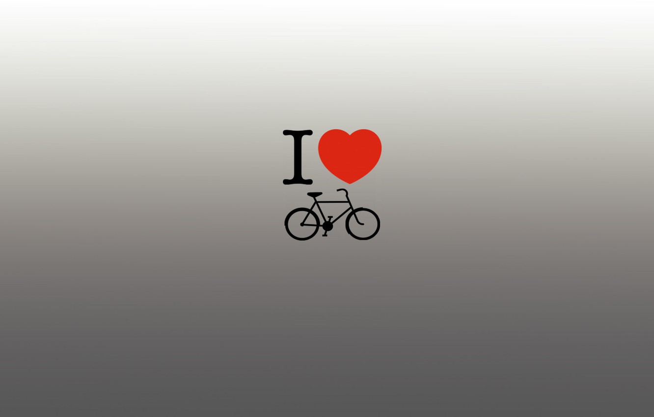 Photo Wallpaper Love, Bike, Great, The Inscription, - Heart - HD Wallpaper 