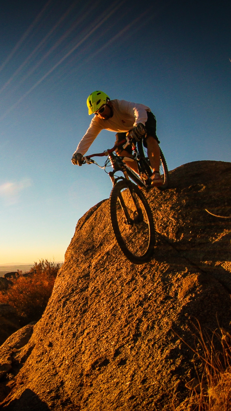 Wallpaper Mountain Bike, Cyclist, Man - Mtb Wallpaper Phone - HD Wallpaper 