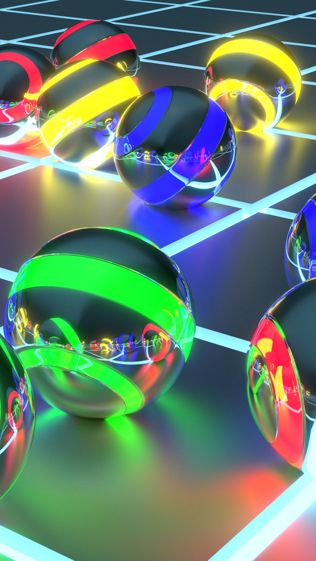 3d Balls Mobile - HD Wallpaper 