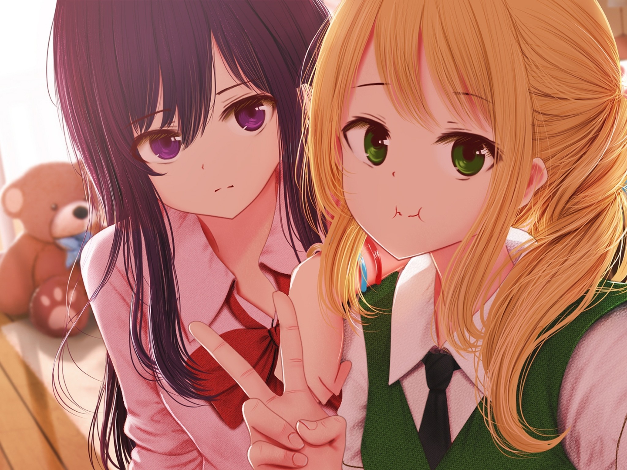 Citrus, Aihara Yuzu, Aihara Mei, Selfie, Manga Adaptation, - Citrus Anime - HD Wallpaper 