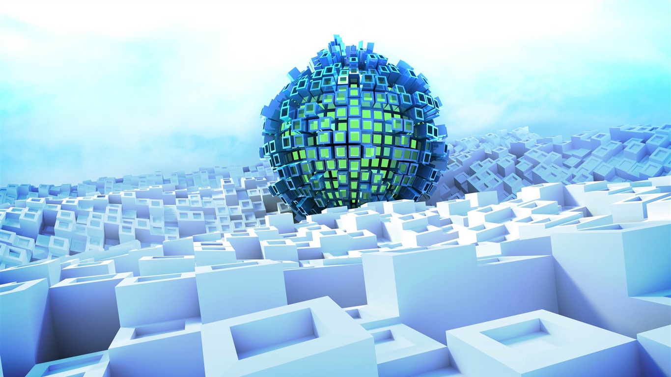 3d Ball-abstract Design Wallpaper2012 - 3d Abstract - HD Wallpaper 