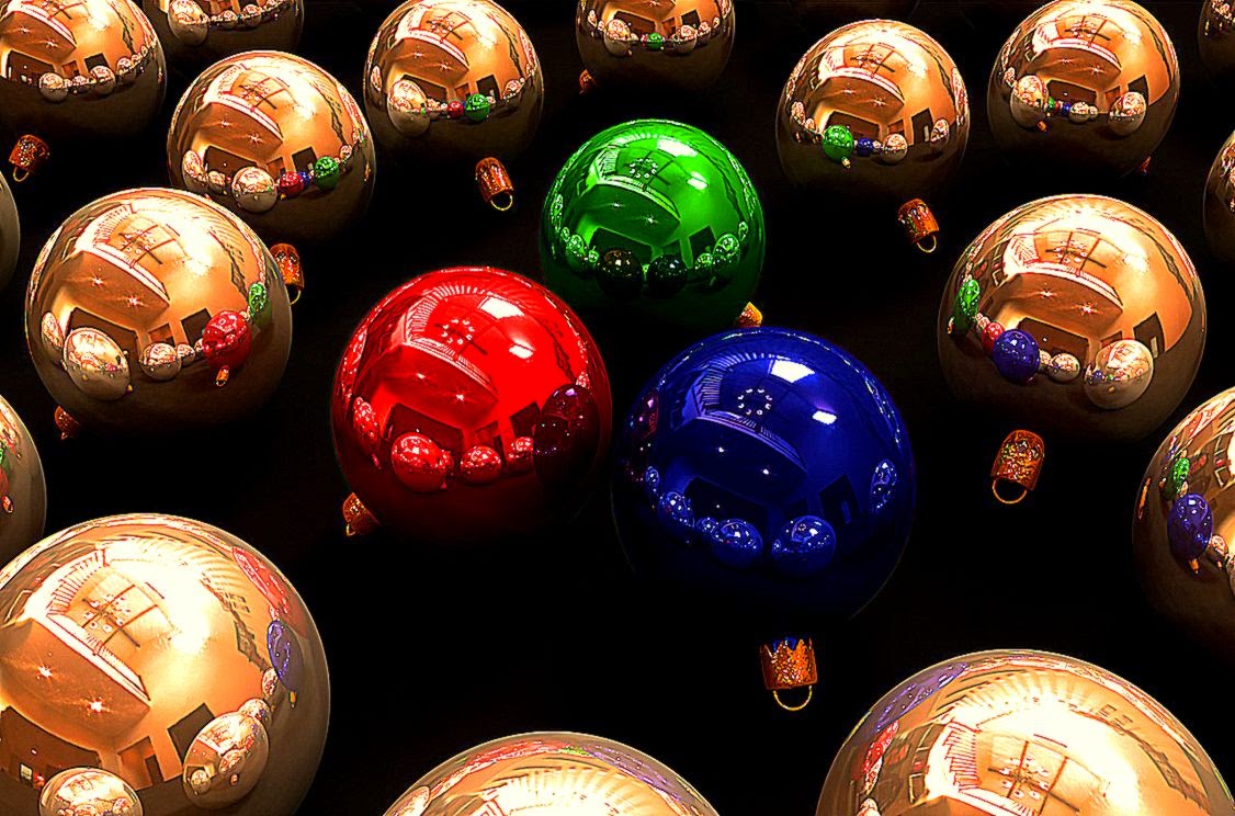 3d Christmas Balls 3d Wallpapers Hd - Елочные Шары На Столе - HD Wallpaper 