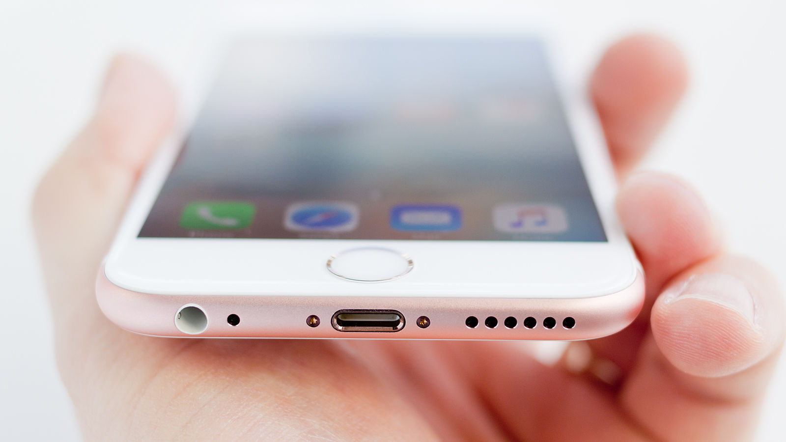 Rose Gold Iphone 6s Home Button - HD Wallpaper 