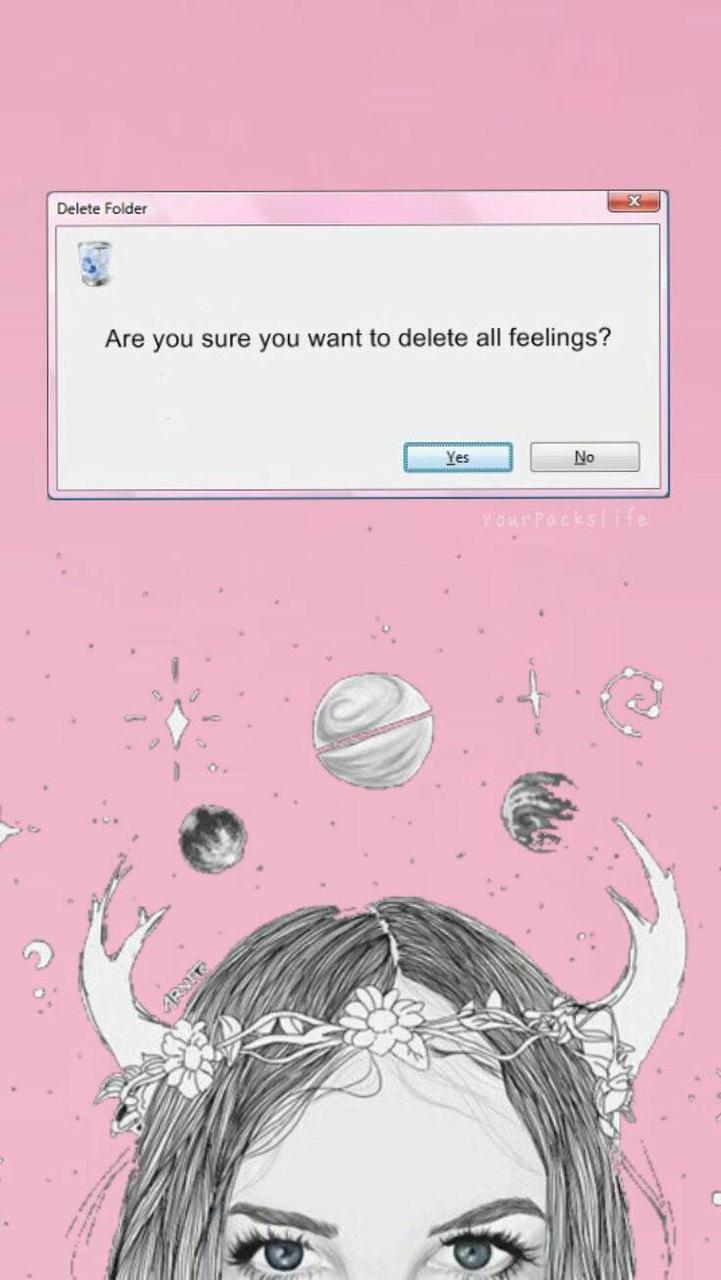Wallpaper, Pink, And Feelings Image - Fondos De Pantalla Eliminando Sentimientos - HD Wallpaper 