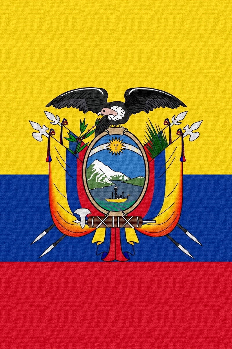 Wallpaper Flag, Ecuador, Herb - Ecuador Flag - HD Wallpaper 