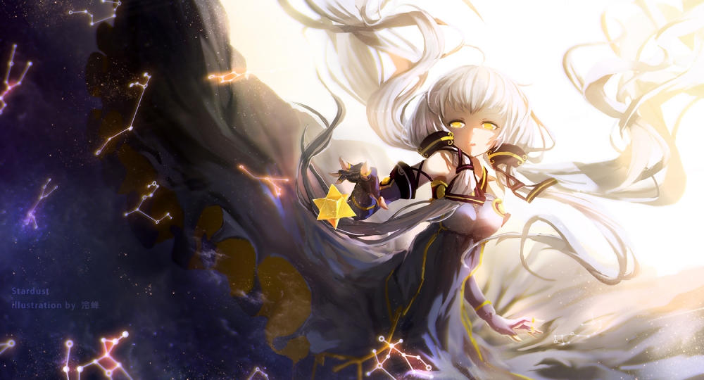 Stardust, Vocaloid, Xingchen, Dress, White Hair - Stardust Vocaloid Cute - HD Wallpaper 