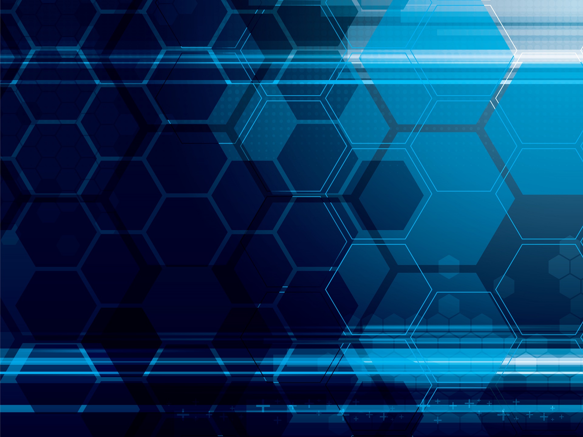 Hexagon Blue - HD Wallpaper 